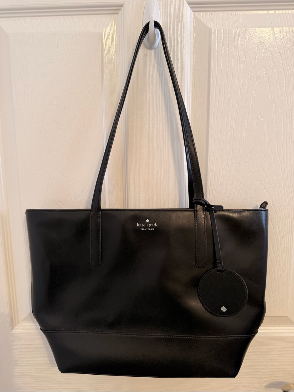 kate spade Black Leather Shoulder Tote
